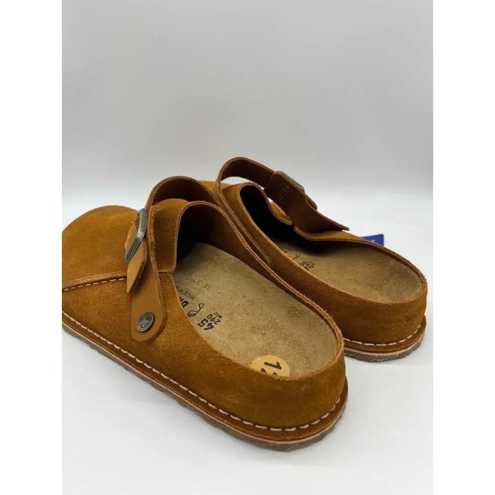 Birkenstock Lutry Premium Suede Leather Clog Mink Men's Size 12 New